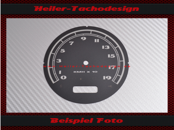 Tachoscheibe für Harley Davidson Softail FLSTSB Cross Bones 2008 bis 2011 Ø100 Mph zu Kmh