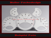 Tachoscheiben für Porsche 911 997 Turbo Schalter 225...