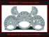 Speedometer Discs for Porsche 911 997 Turbo PDK 225 Mph to 350 Kmh