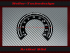 Speedometer Sticker for Harley Davidson FLSTSB Cross Bones 2008 to 2011 Ø100 Mph to Kmh