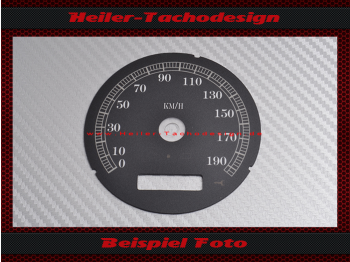 Speedometer Disc for Harley Davidson Dyna Street Bob Ø80 2005 to 2009 Mph to Kmh
