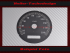 Speedometer Disc for Harley Davidson Dyna Street Bob Ø80 2005 to 2009 Mph to Kmh