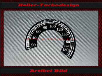 Tacho Aufkleber für Harley Davidson Evo 1989 FXRS Ø80 Mph zu Kmh