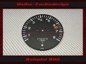 Tachometer Disc for Porsche 911 8000 RPM - 1