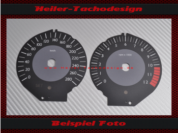 Speedometer Discs for BMW K1300GT 2010 180 Mph to 280 Kmh 12000 RPM