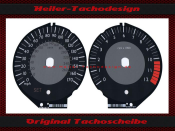 Speedometer Discs for BMW K1300GT 2010 180 Mph to 280 Kmh 12000 RPM