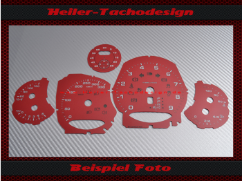 Tachoscheiben für Porsche 991 Carrera S PDK Modell 2011 330 Kmh