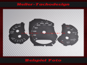 Tachoscheibe für Porsche 911 991 Turbo TurboS 225...