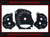 Tachoscheibe für Porsche 911 991 Turbo TurboS 225...