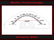 Tachoscheibe für Kawasaki ER6-N 2010 Mph zu Kmh
