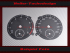 Tachoscheibe für VW Passat CC Benzin Mph zu Kmh 2008 bis 2012