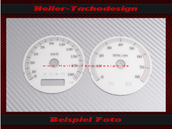 Speedometer Disc for Harley Davidson E Glide FLHT 2005 Ø80 Mph to Kmh