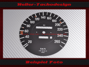 Tachoscheibe für Mercedes W107 R107 560 SL...
