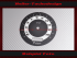Speedometer Disc for Harley Davidson Softail Deluxe FLSTN from 2005 Ø100 Mph to Kmh