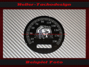 Tachoscheibe für Harley Davidson Sportster XL1200 Custom 2004 bis 2007 Ø80 Mph zu Kmh
