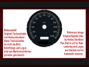 Speedometer Disc for Harley Davidson Softail Heritage FLSTC 1998 to 2003 Ø100 Mph to Kmh