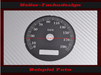 Speedometer Disc for Harley Davidson E Glide Ultra Classic FLHTCUI 2004 to 2012 Ø80 Mph to Kmh
