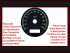 Speedometer Sticker for Harley Davidson E Glide Ultra Classic FLHTCUI 2004 to 2012 Ø80 Mph to Kmh