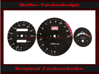 Tachoscheibe für Aprilia RS 125 Drehzahlmesser bis 13000 UPM