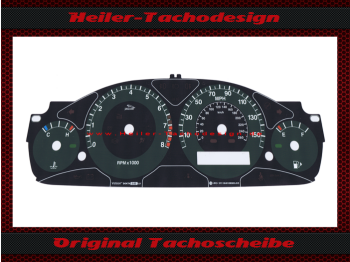 Tachoscheibe für Jaguar X Type 2002 V6 Mph zu Kmh