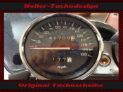 Tacho Aufkleber für Honda CB-750 Mph zu Kmh