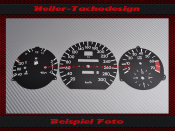 Tachoscheiben für Mercedes W124 AMG E Klasse 300 Kmh - 1