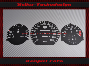 Tachoscheiben Mercedes w124 AMG E-Klasse 300 Kmh mit...