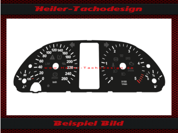 Speedometer Disc for Mercedes W245 B Class Diesel 160 Mph to 260 Kmh
