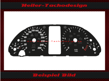 Tachoscheibe für Mercedes W245 B Klasse Diesel Mph zu Kmh