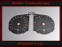 Speedometer dials for Mercedes X164 GL Class Diesel without Distronic 160 Mph to 260 Kmh