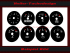 Additional Instruments Sticker for Chevrolet Corvette C3 1978 bis 1982