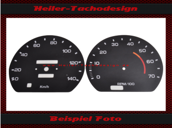 Speedometer sticker for Chevrolet Corvette C3 1978 to 1982 85 Mph to 140 Kmh