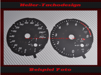Tachoscheiben für Mercedes ML W166 GL X166 Benzin Distronic 160 Mph zu 260 Kmh