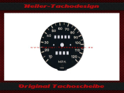 Tacho Aufkleber für Porsche 912 120 Mph zu 200 Kmh