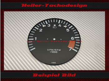 Tachometer dial for Porsche 911 930 7000 UPM UPM/RPM x1000