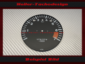 Tachometer dial for Porsche 911 930 7000 UPM UPM/RPM x1000