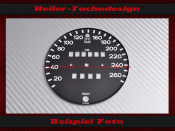 Speedometer Disc for Porsche 911 930 Mph to Kmh