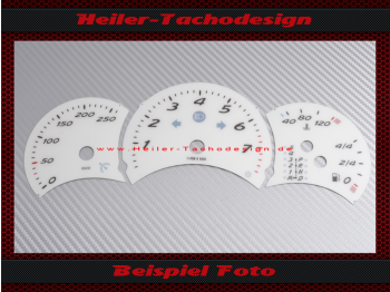 Speedometer Discs for Porsche Boxster 986 before Facelift Tiptronic 260 Kmh