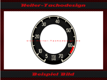 Drehzahlmesser Aufkleber für Mercedes W198 300SL