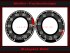 Speedometer and tachometer sticker for Mercedes W198 300SL 270 Kmh 7000 UPM