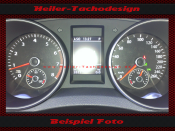 Tachoscheibe für VW Jetta 2.5 SE 2012 Mph zu Kmh