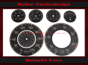 Set Speedometer Sticker for Mercedes W198 300SL