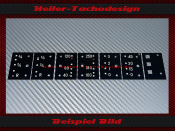Mittelinstrumente Sticker for Mercedes W111 large tail fin W112 tail fin W113 SL Pagoda W100 Pullman W198 SL