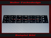 Mittelinstrumente Sticker for Mercedes W111 large tail...