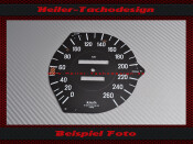 Tachoscheibe für Mercedes W107 R107 280 SL...