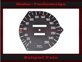 Tachoscheibe für Mercedes W107 R107 280 SL mechanischer Tacho 160 Mph zu 260 Kmh - 1