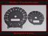 Tachoscheiben für Mini Cooper R50 150 Mph zu 240 Kmh Symbole - 1 ca.Ø15cm