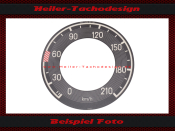 Speedometer Sticker for Mercedes W111 W112 300SE Tail Fin...