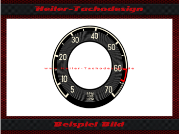 Tachometer Sticker for Mercedes W111 W112 300SE Tail Fin W113 Pagode - 3