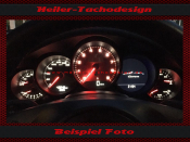 Tachoscheibe für Porsche 911 991 Schalter 2013 Mph zu Kmh